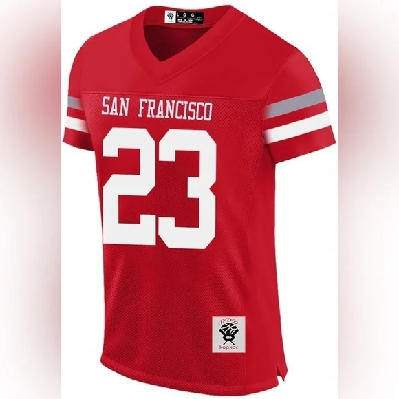 NEW- San Francisco 49ers Christian McCaffrey Stitched Jersey  SIZE: 3XL - Picture 2 of 14